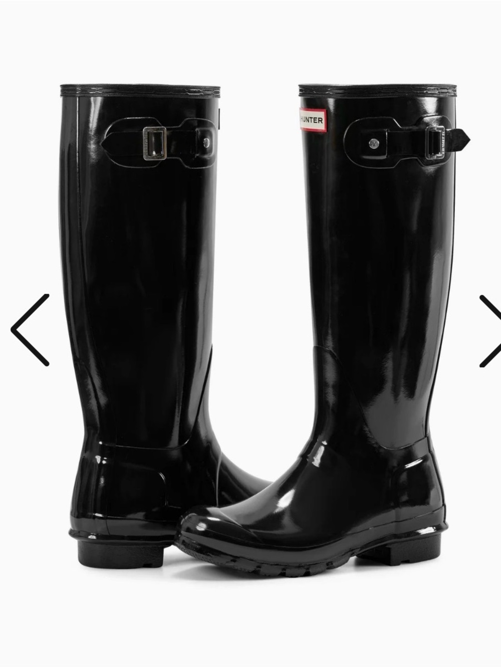 Hunter Gloss Black Tall Rain Boots
